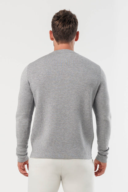 LUXE KNIT SWEATER - GREY