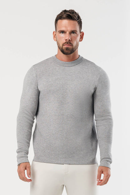 LUXE KNIT SWEATER - GREY