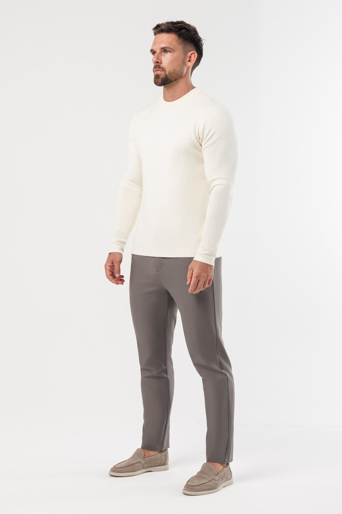 LUXE KNIT SWEATER - LIGHT CREAM