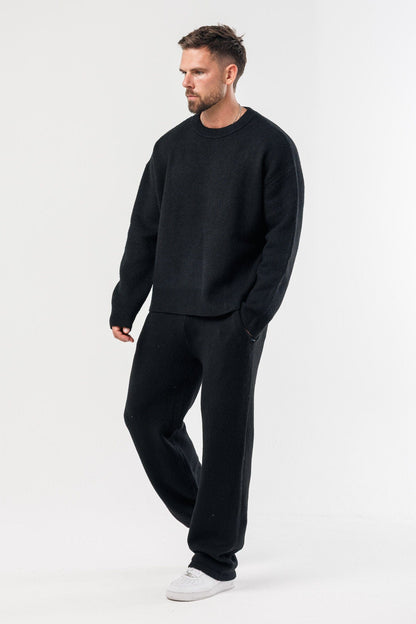KNIT SWEATER - BLACK