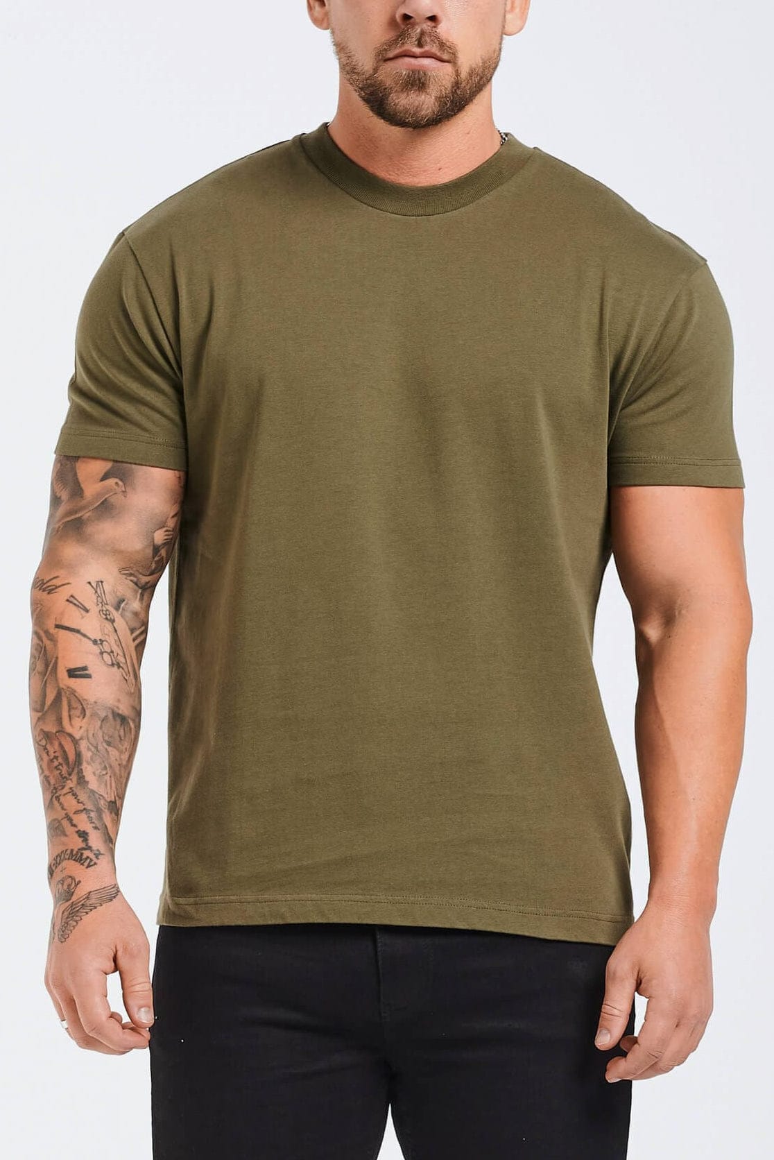 PREMIUM BASICS T-SHIRT (NO LOGO) - OLIVE