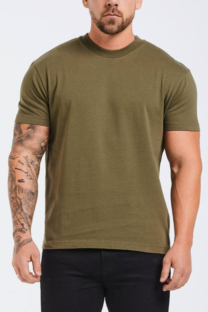 PREMIUM BASICS T-SHIRT (NO LOGO) - OLIVE