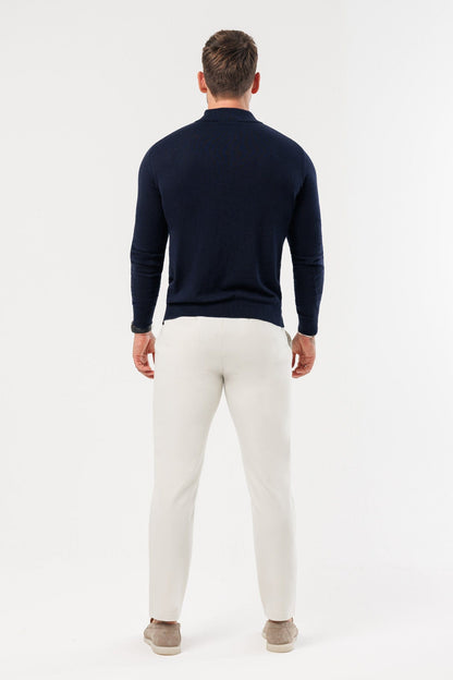 COAST LONG SLEEVE POLO - NAVY