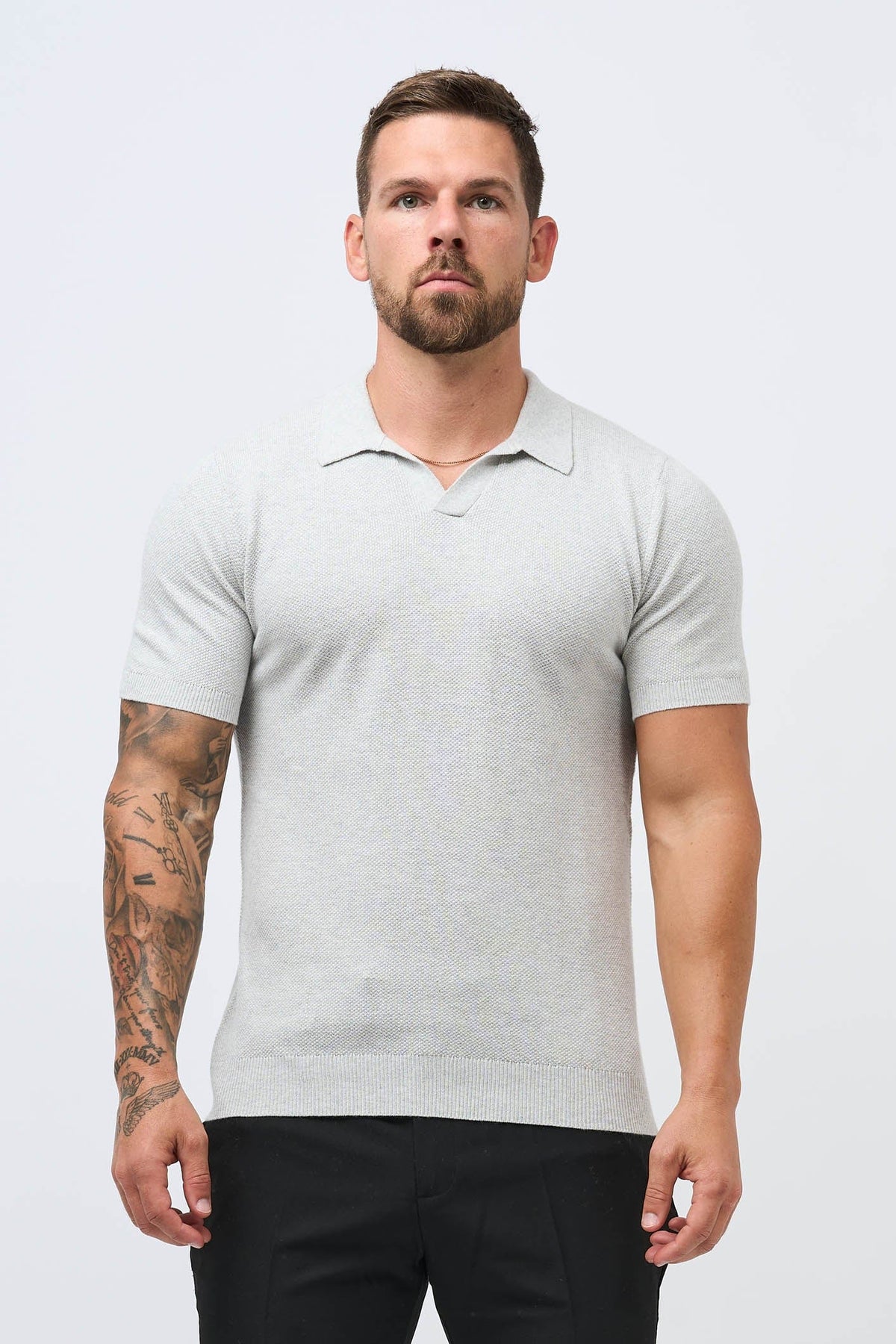 COAST POLO - GREY MARL