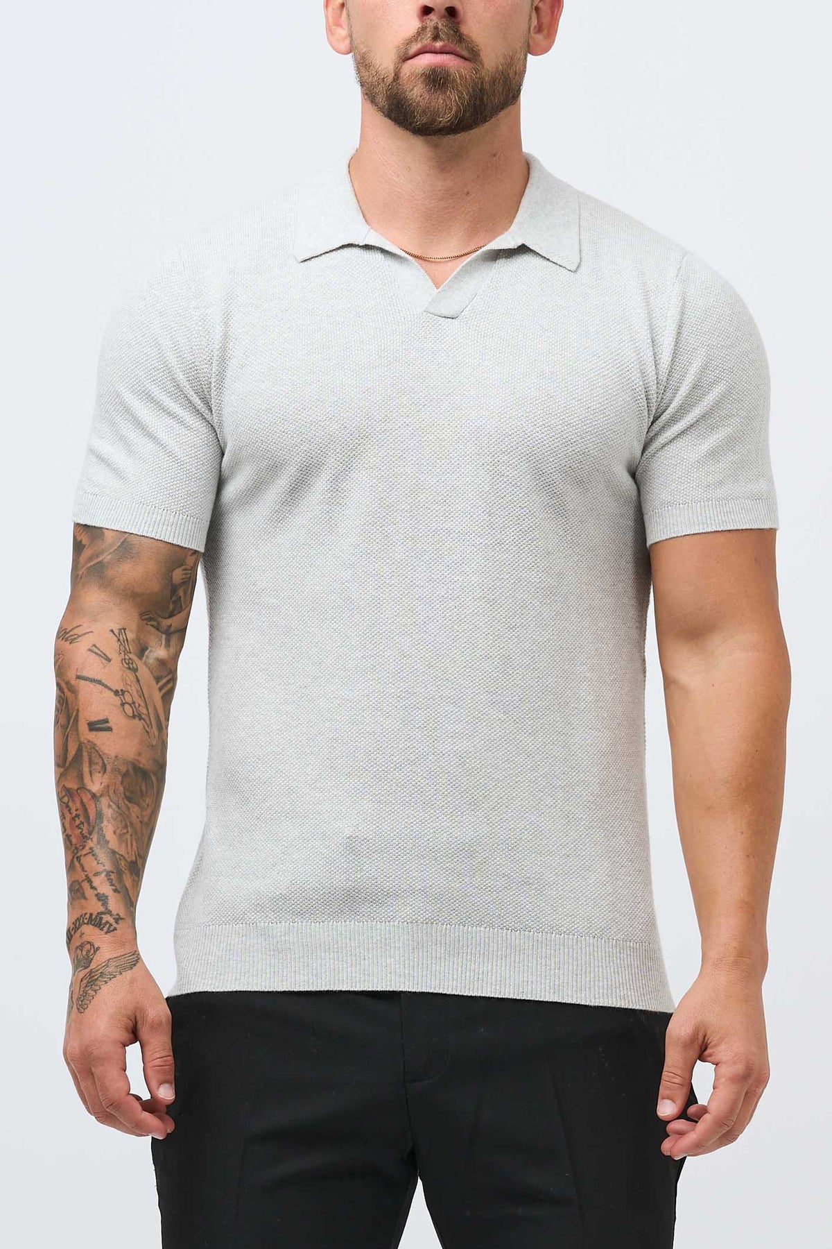 COAST POLO - GREY MARL