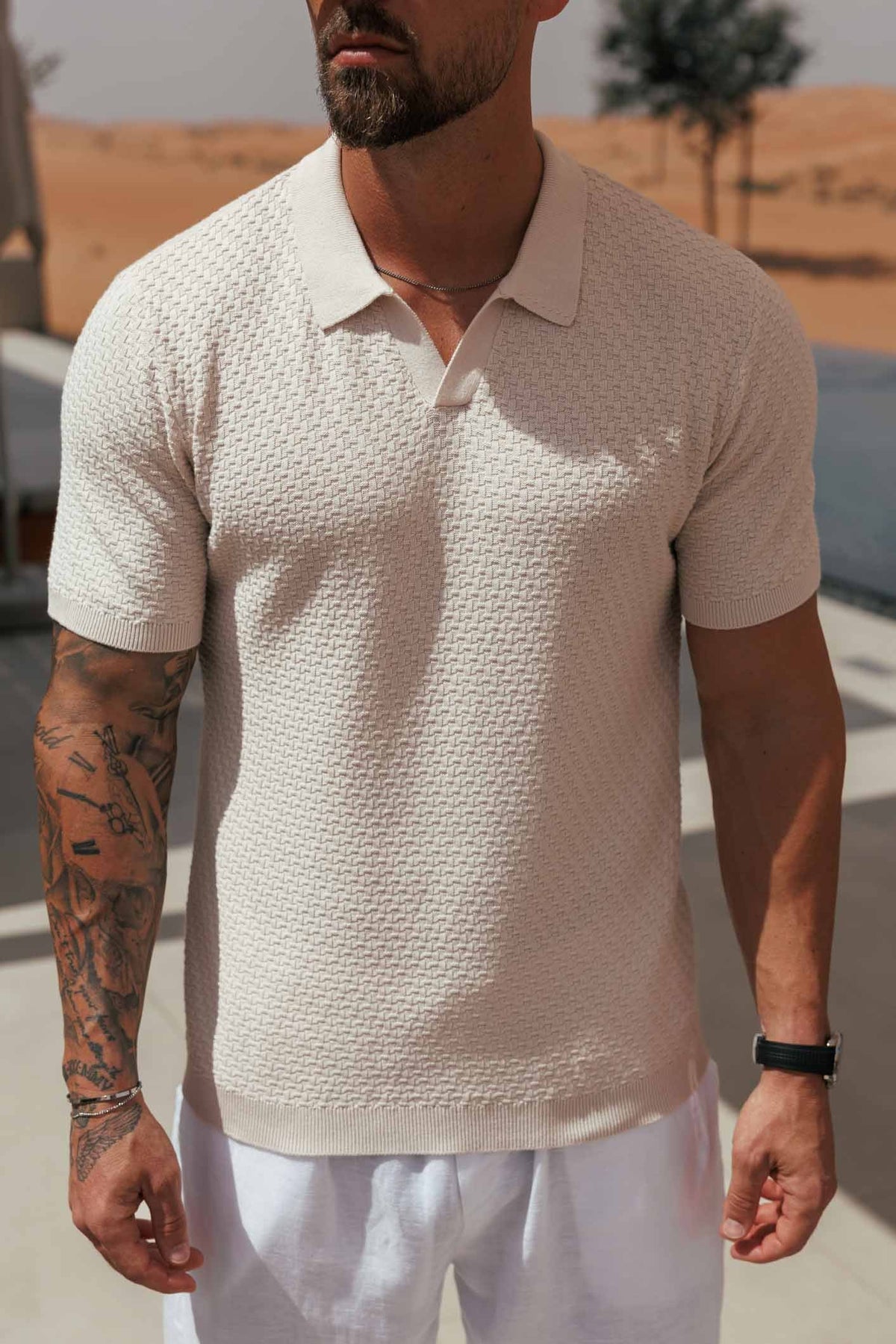 NOIR POLO - CREAM