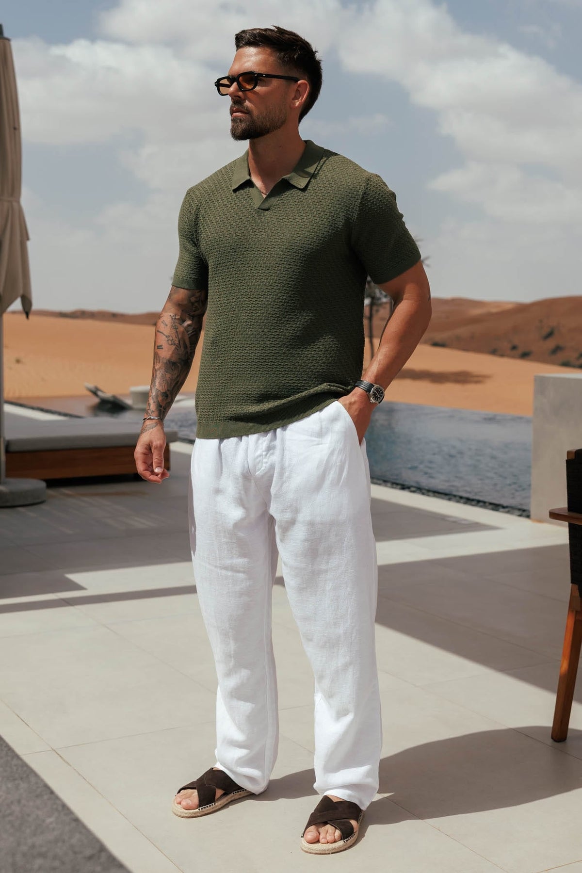 NOIR POLO - OLIVE
