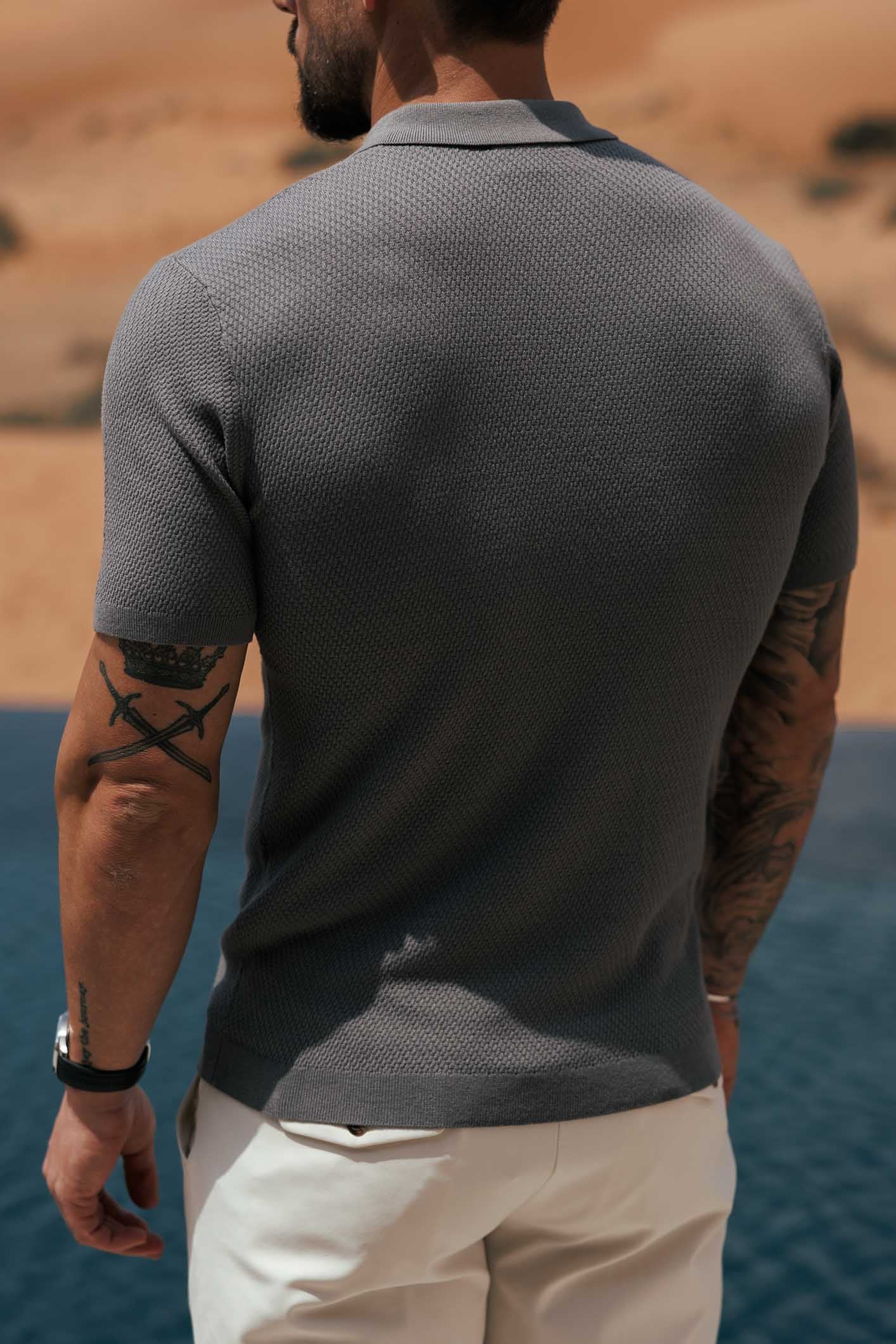 SANTAL POLO - DARK GREY
