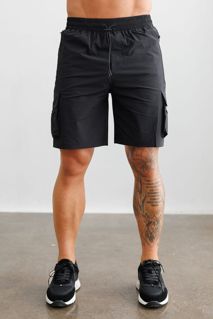 TECHNICAL CARGO SHORTS - BLACK