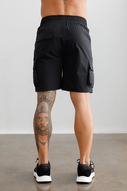 TECHNICAL CARGO SHORTS - BLACK