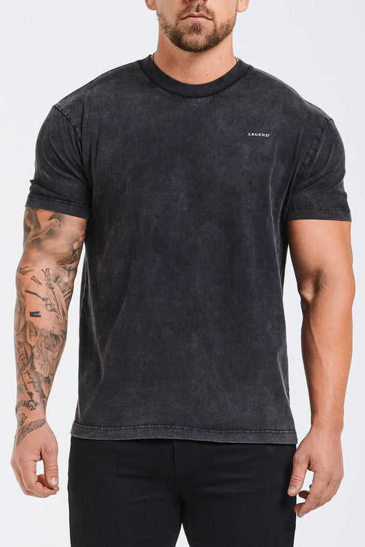PREMIUM BASICS T-SHIRT - WASHED GREY