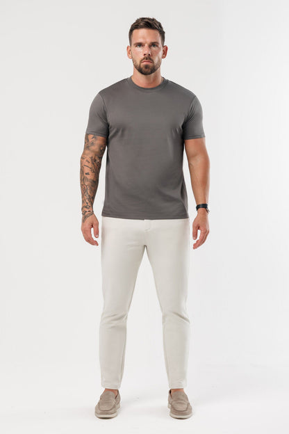 LUXE MERCERISED T-SHIRT - GREY