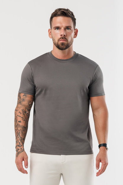 LUXE MERCERISED T-SHIRT - GREY