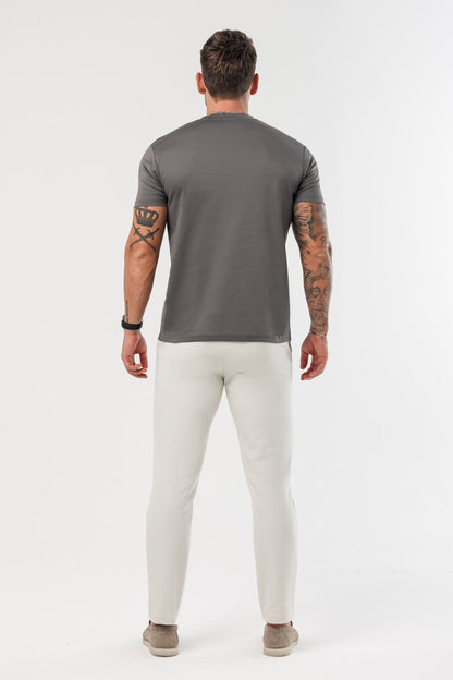 LUXE MERCERISED T-SHIRT - GREY