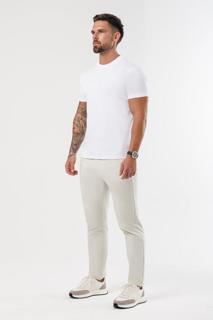 LUXE MERCERISED T-SHIRT - WHITE