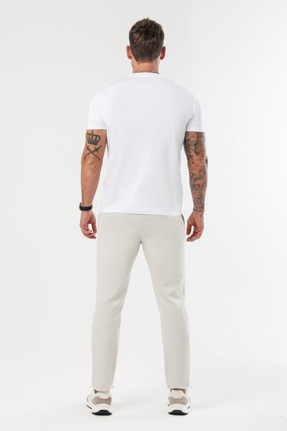 LUXE MERCERISED T-SHIRT - WHITE
