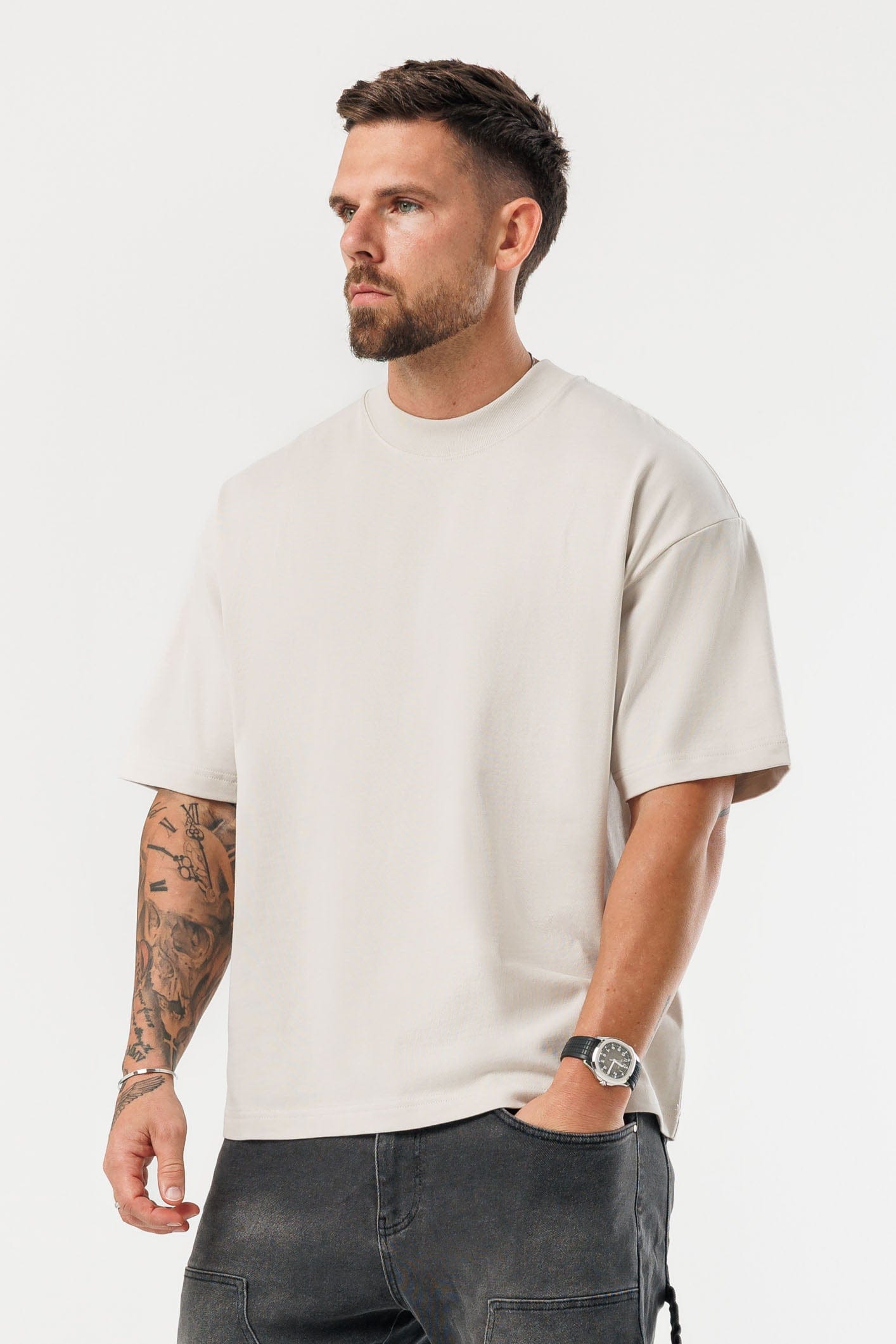 OVERSIZED T-SHIRT - BEIGE