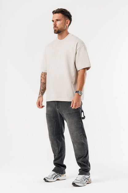 OVERSIZED T-SHIRT - BEIGE