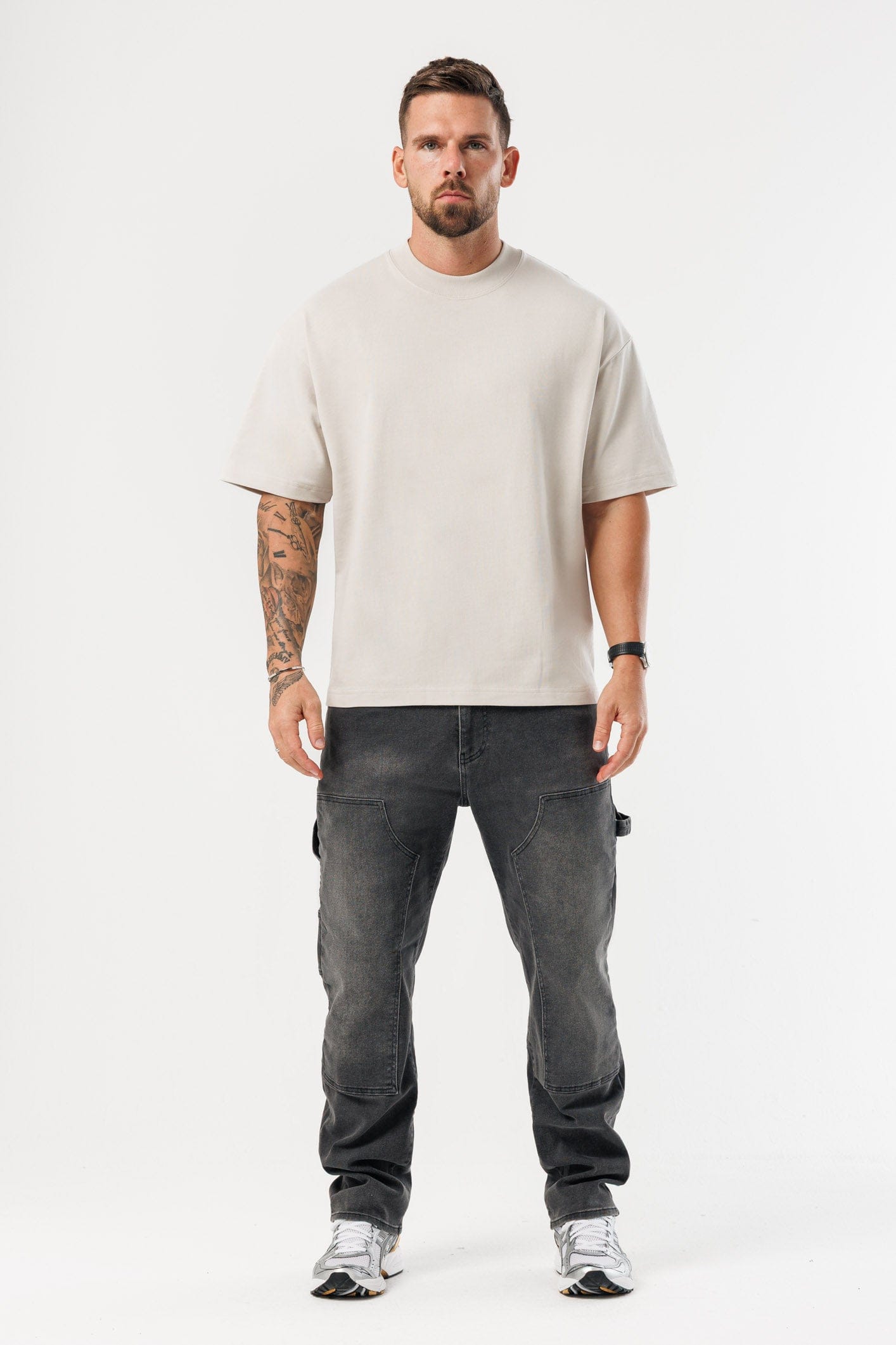 OVERSIZED T-SHIRT - BEIGE