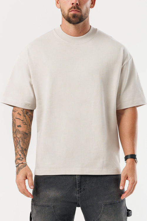 OVERSIZED T-SHIRT - BEIGE