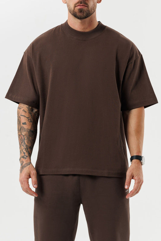 OVERSIZED T-SHIRT - BROWN