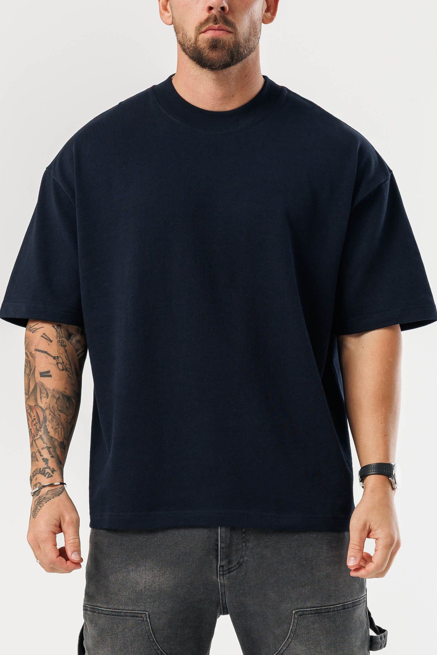 OVERSIZED T-SHIRT - NAVY