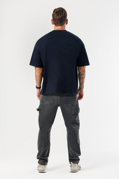 OVERSIZED T-SHIRT - NAVY