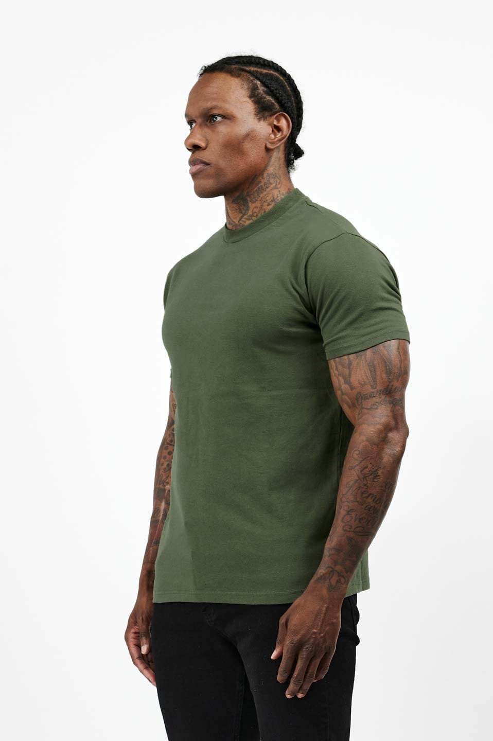 PREMIUM BASICS T-SHIRT - ARMY GREEN