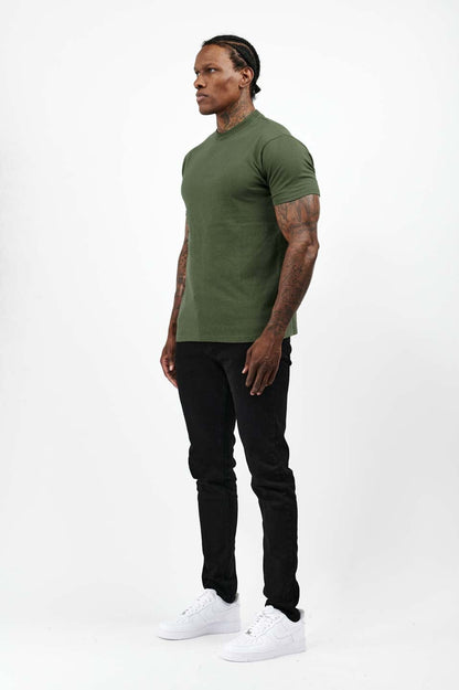 PREMIUM BASICS T-SHIRT - ARMY GREEN