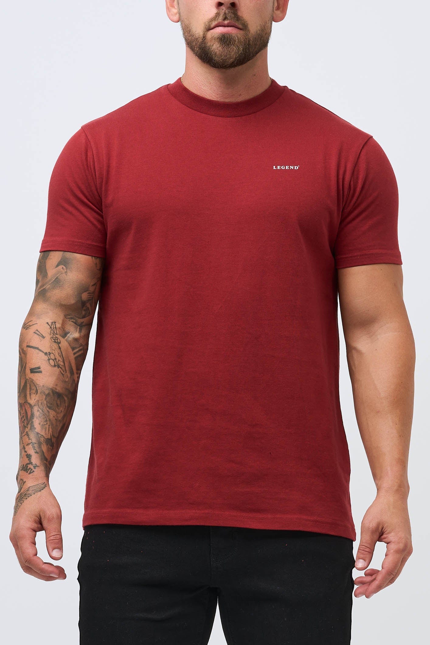 PREMIUM BASICS T-SHIRT - BURGUNDY