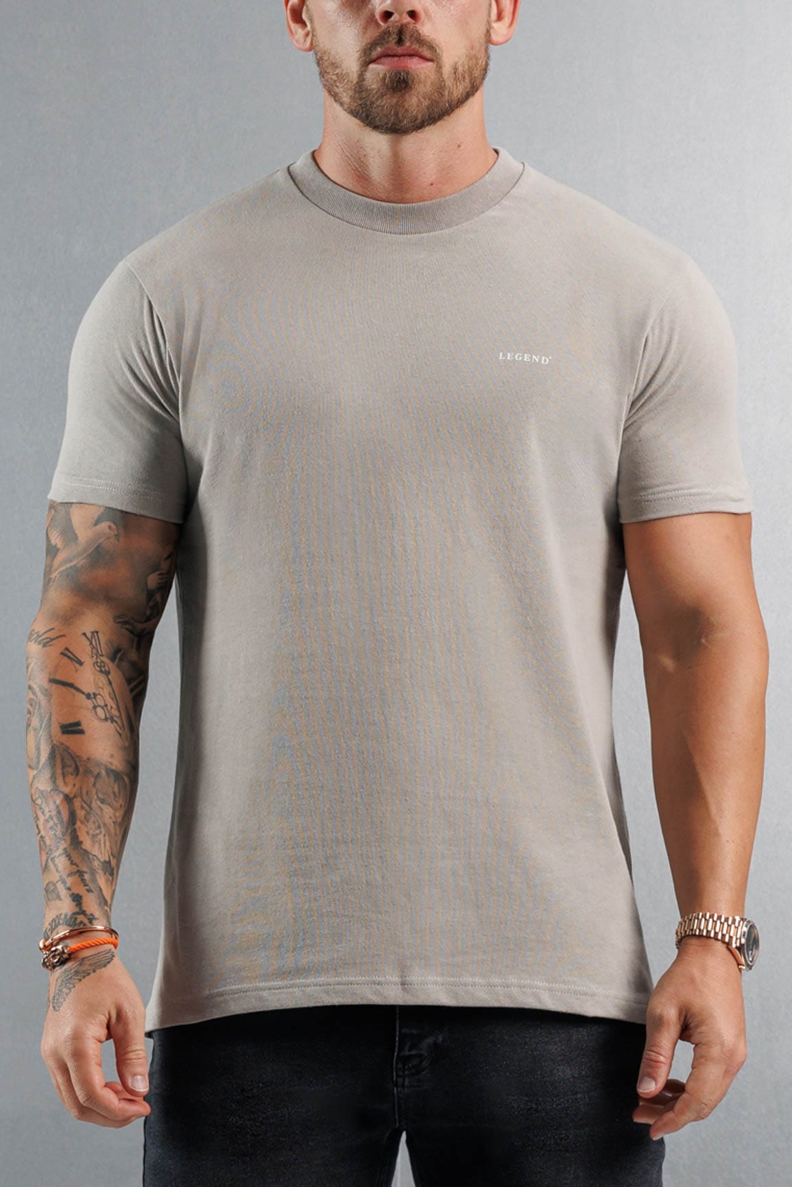 PREMIUM BASICS T-SHIRT - CONCRETE