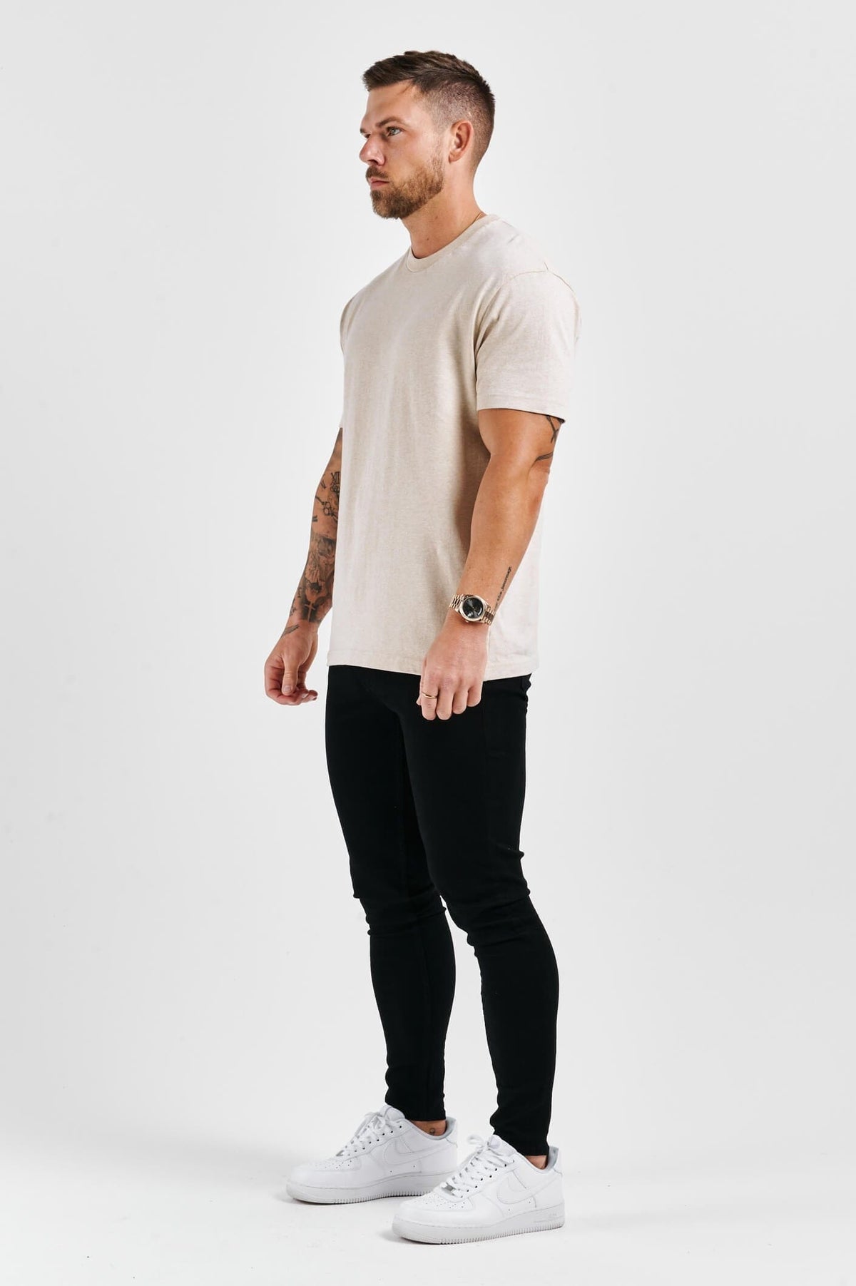 PREMIUM BASICS T-SHIRT (NO LOGO) - FOG