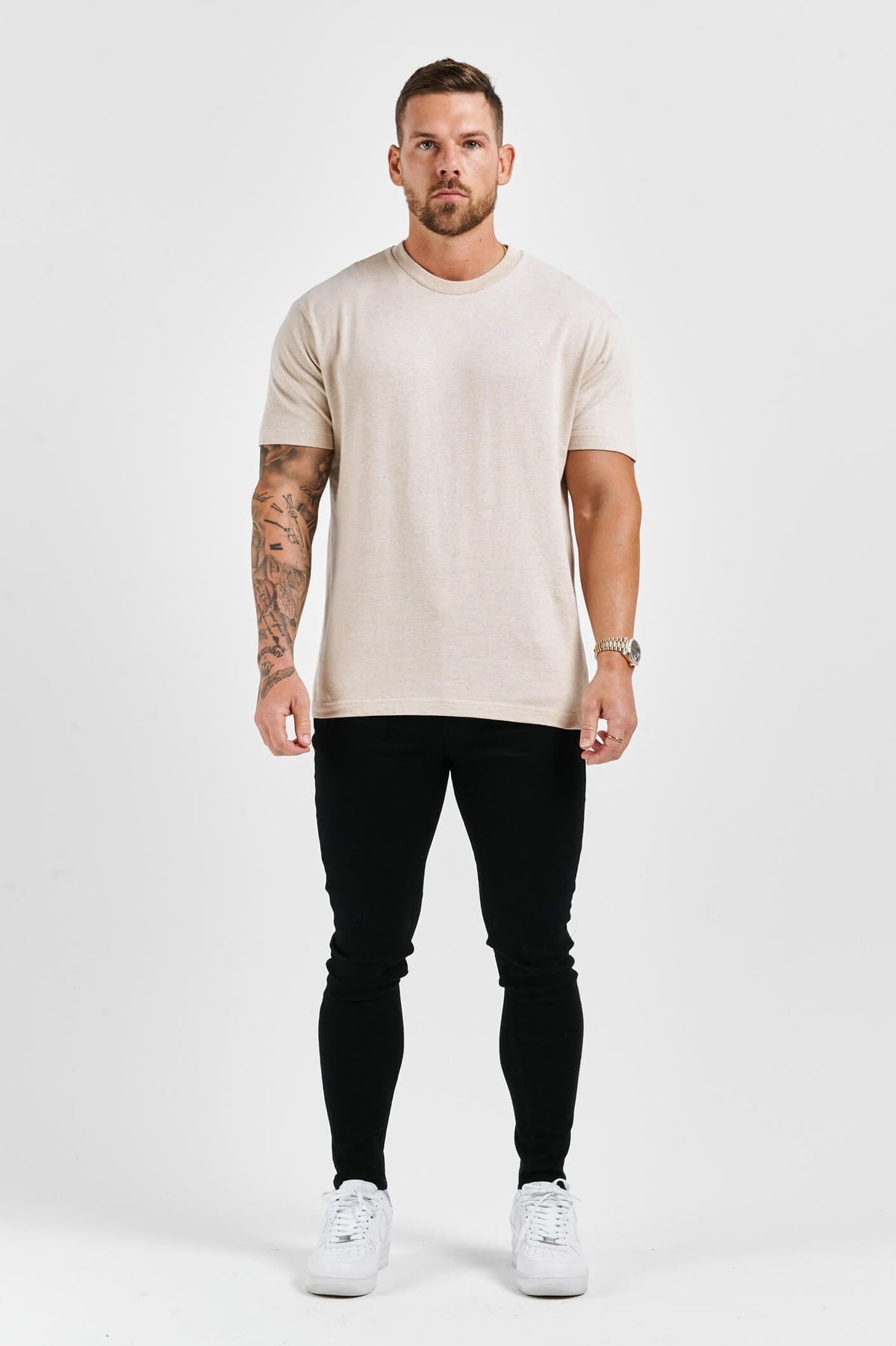 PREMIUM BASICS T-SHIRT (NO LOGO) - FOG