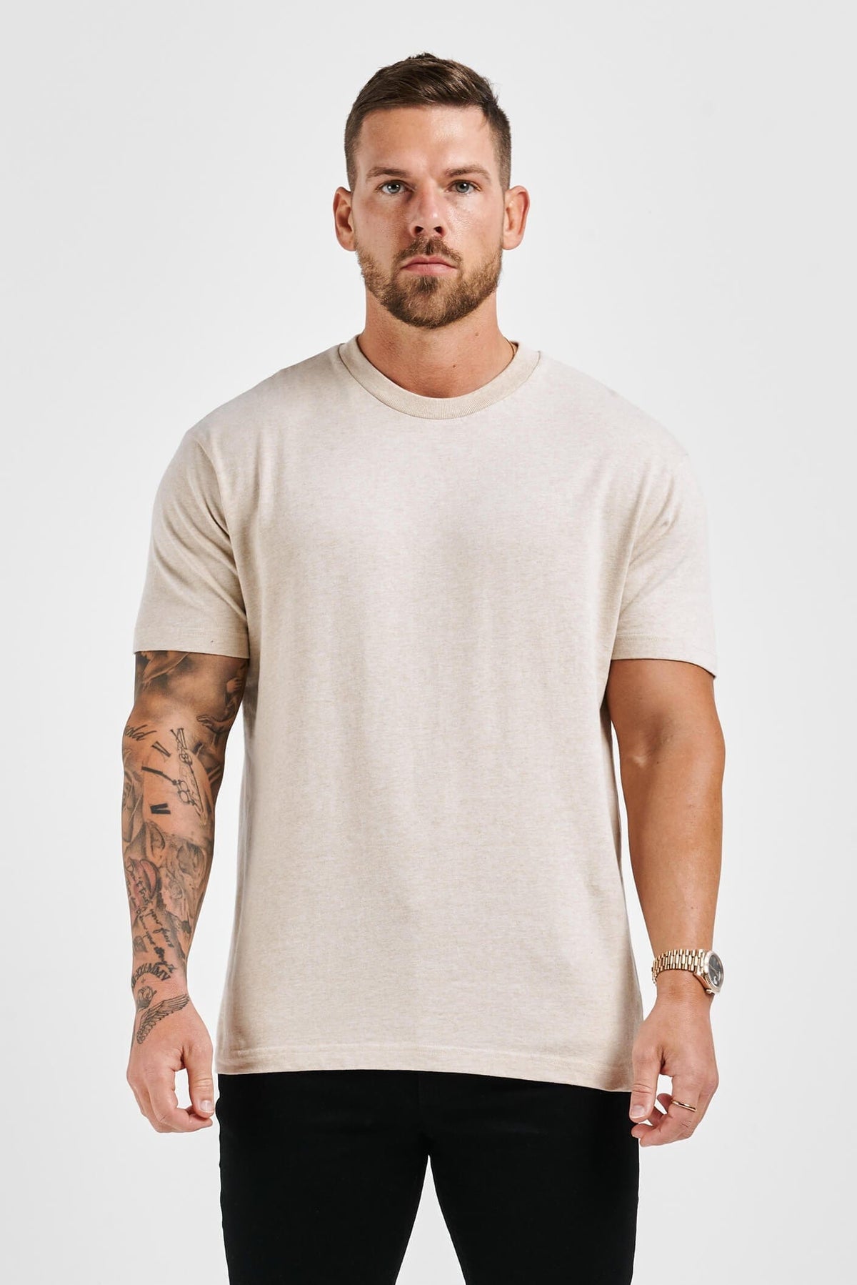 PREMIUM BASICS T-SHIRT (NO LOGO) - FOG