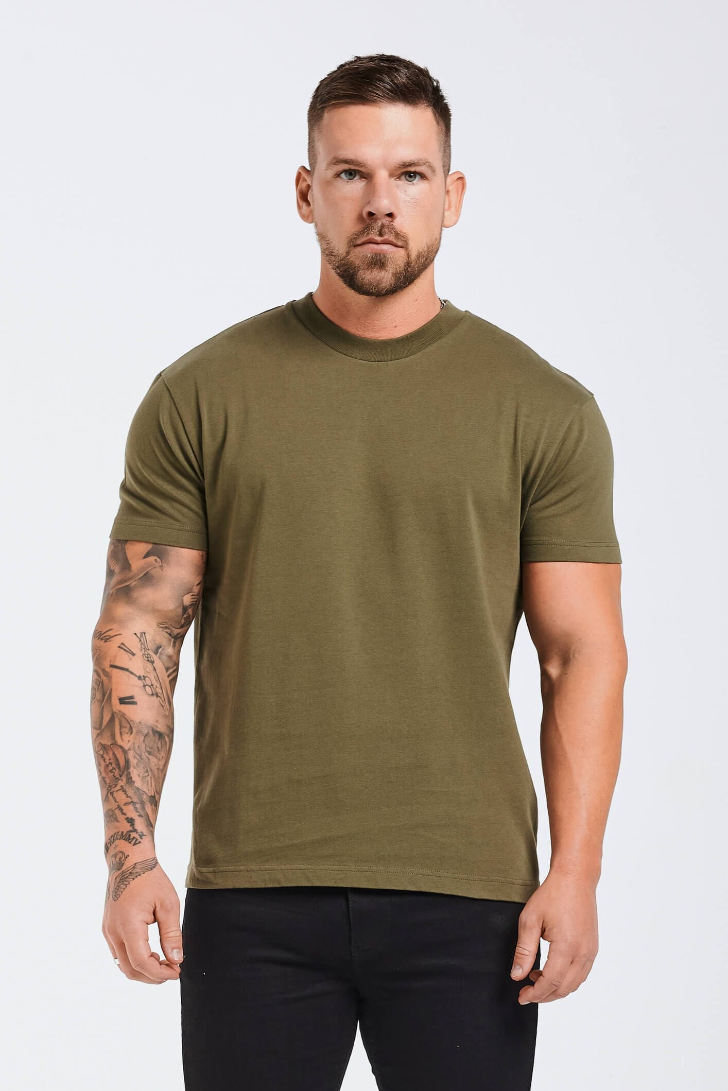 PREMIUM BASICS T-SHIRT (NO LOGO) - OLIVE