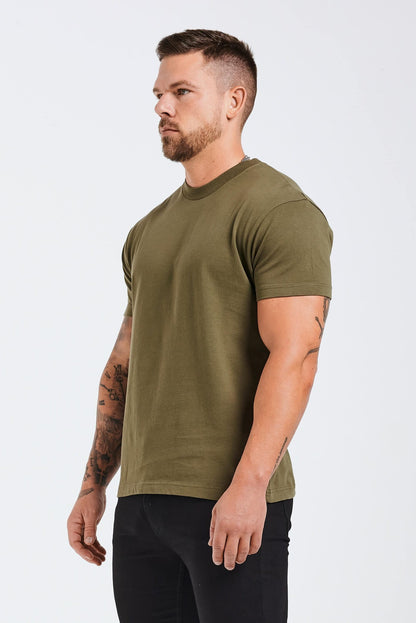 PREMIUM BASICS T-SHIRT (NO LOGO) - OLIVE