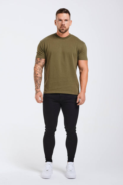 PREMIUM BASICS T-SHIRT (NO LOGO) - OLIVE