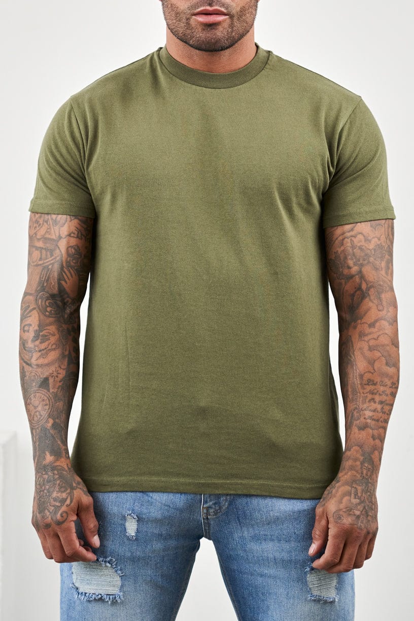 PREMIUM BASICS T-SHIRT (NO LOGO) - OLIVE