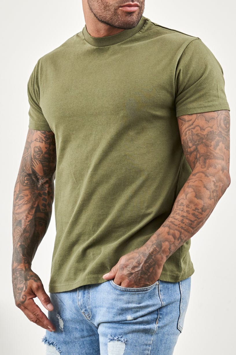 PREMIUM BASICS T-SHIRT (NO LOGO) - OLIVE