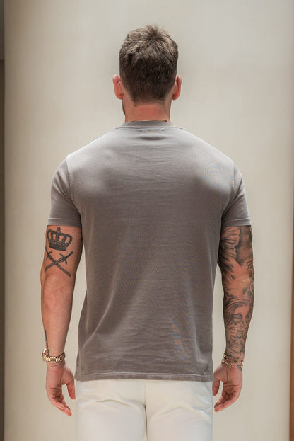 PREMIUM BASICS T-SHIRT - WASHED BROWN