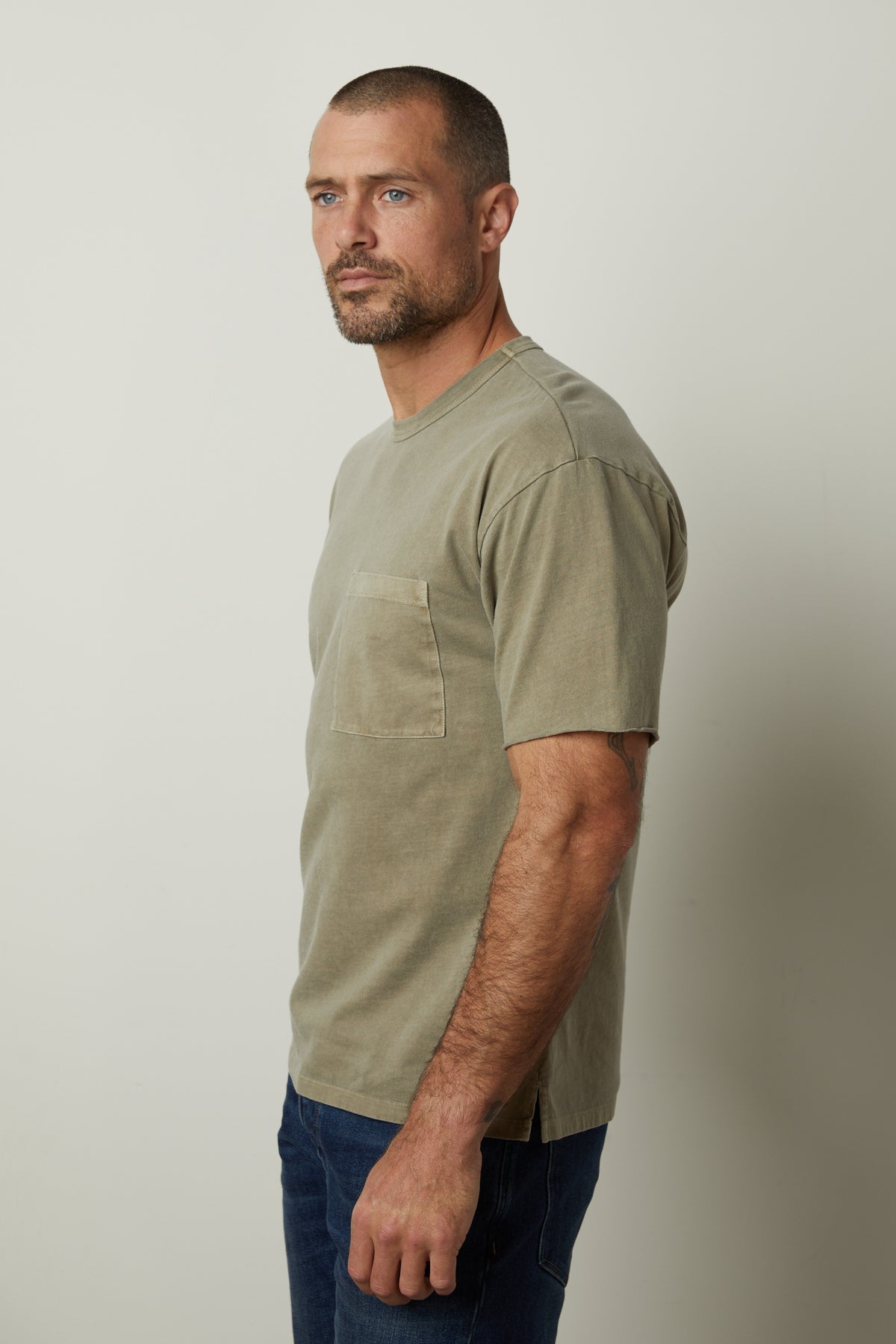 NEPTUNE CREW NECK POCKET TEE