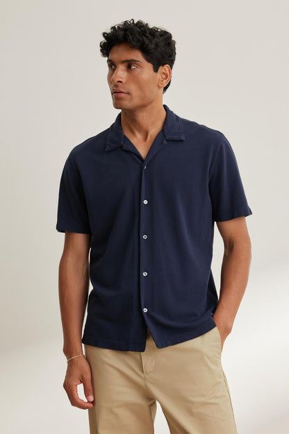MARTYN PIQUE BUTTON-UP SHIRT