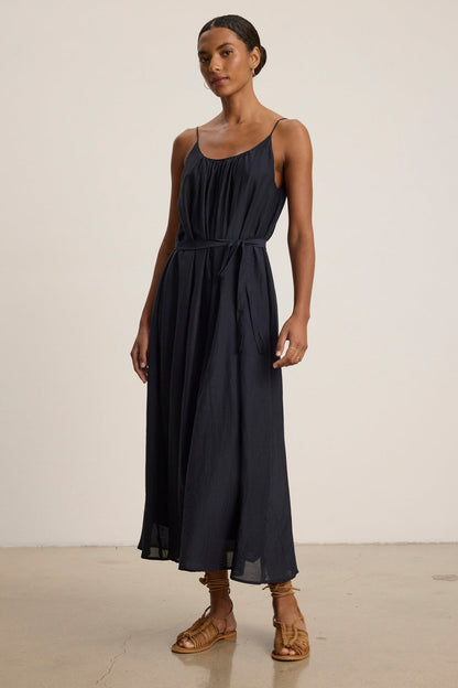 AVERY SILK COTTON VOILE DRESS