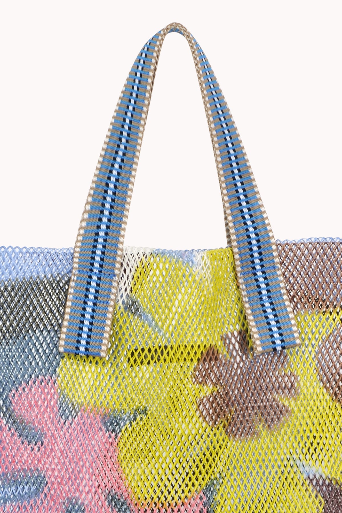 SMALL FLORAL PRINT MESH TOTE BY EPICE