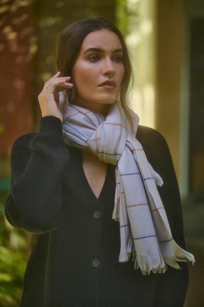 HUDSON WINDOWPANE SCARF