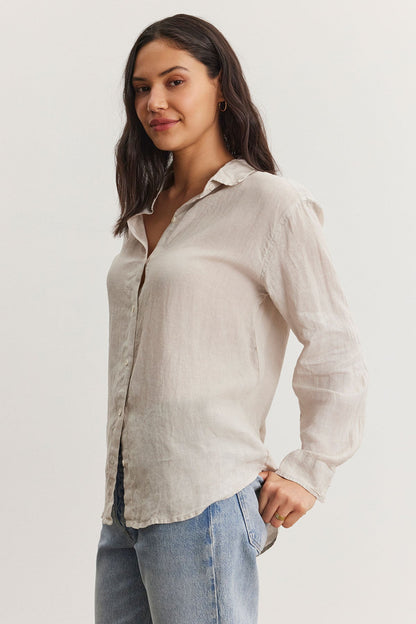 WILLOW LINEN BUTTON-UP SHIRT