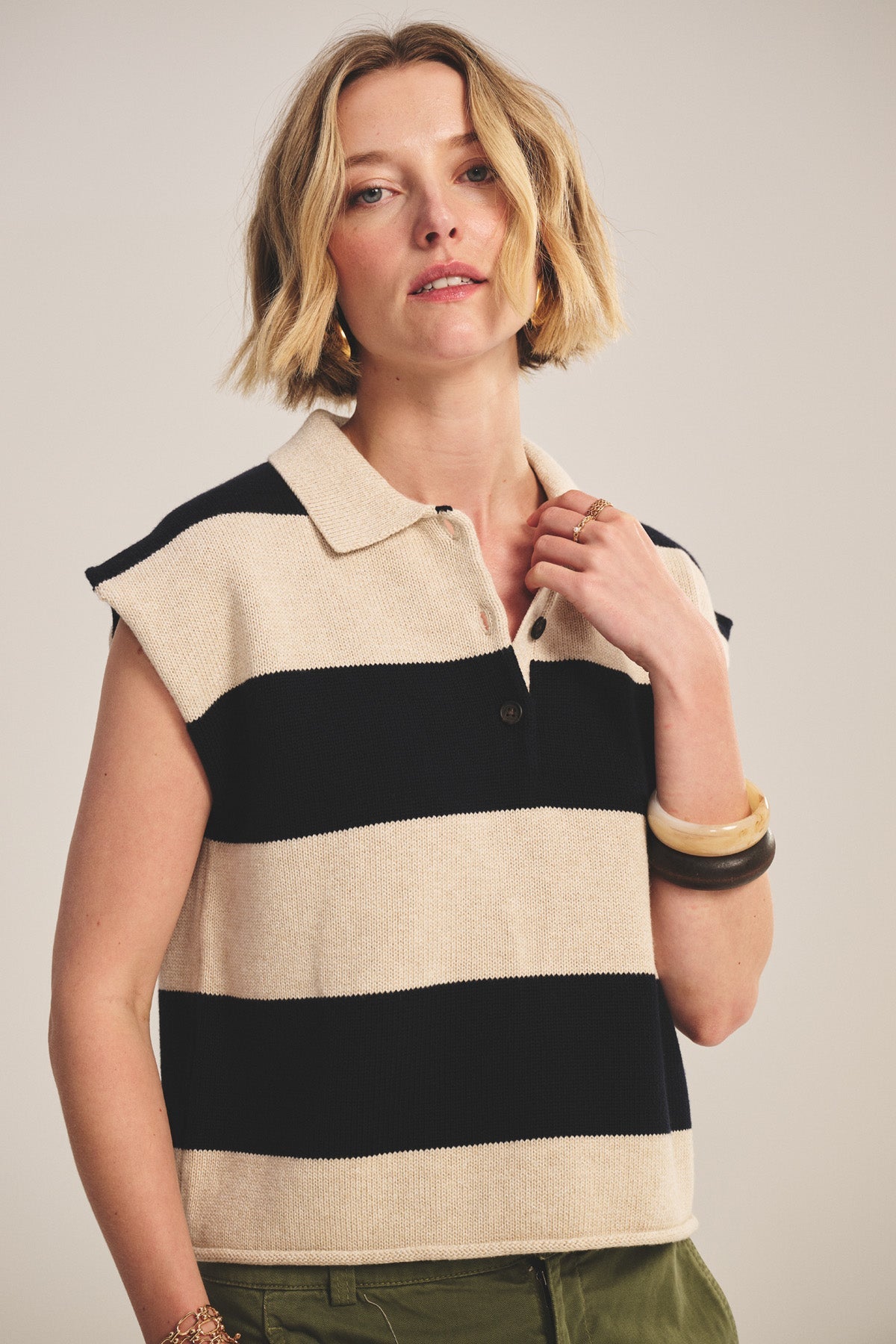 ZOELLA SWEATER POLO